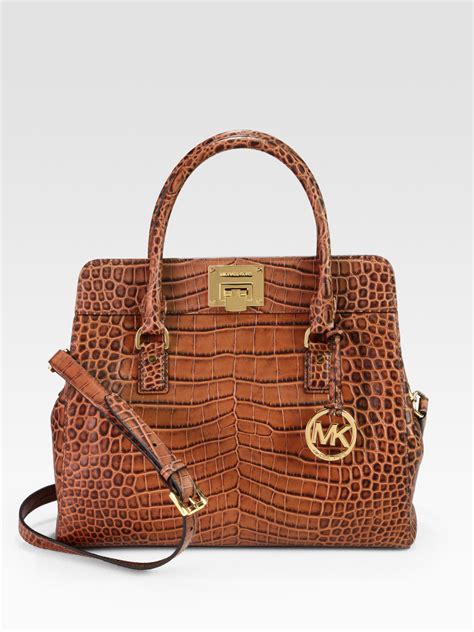 alligator skin michael kors handbag: Handbags 